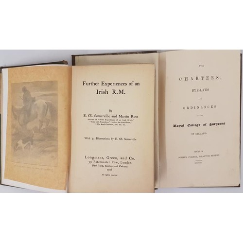 415 - Sommerville, E., Ross Martin Further Experiences of an Irish R. M., 1 volume, London 1908; and The C... 