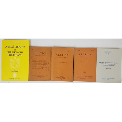 582 - Celtica, Vol I no 1, (1946); Voli pt 2; Vol 2, pt (1954; contains the supplement of c40 pages of mat... 