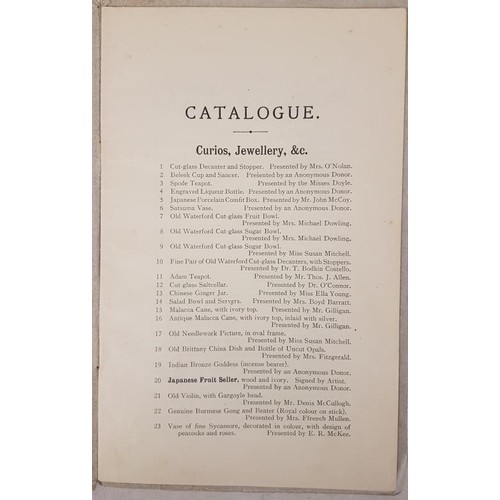 612 - Collins, Michael: Catalogue of Gift Sale. Irish National Aid and Volunteers’ Dependents Fund to be h... 