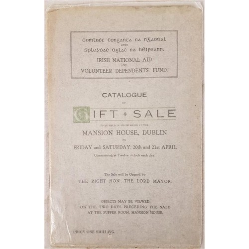 612 - Collins, Michael: Catalogue of Gift Sale. Irish National Aid and Volunteers’ Dependents Fund to be h... 