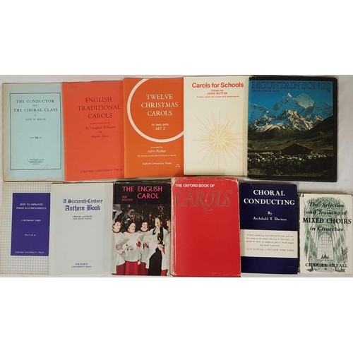 642 - Music: Church music, carols, choral music, hymns] Collection of 35 items, mostly cloth bound books i... 