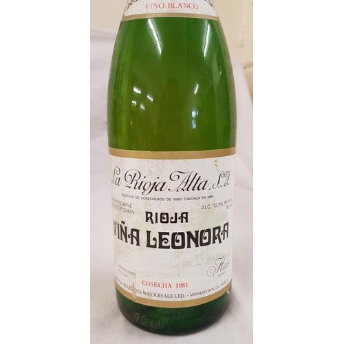 48 - Eight Bottles of Spanish Rioja White Wine - Vina Leonora 1981