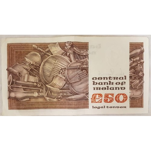 52 - Ireland Series B 05-11-91 £50 Bank Note