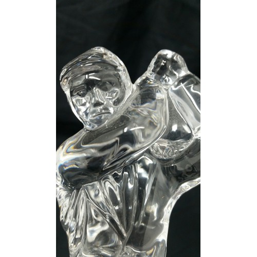 28 - Waterford Crystal Golfer 7 inches tall no chips or nibbles