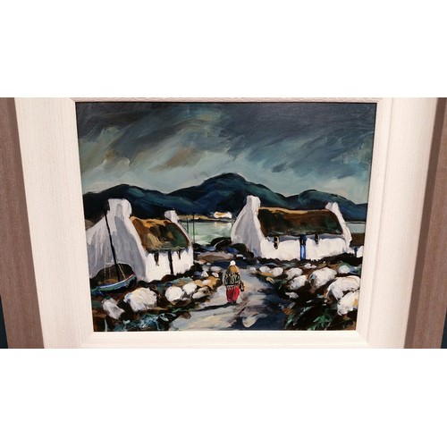 59 - Patrick Murphy in the manner of Markey. “ The Road Home “ oil on boa... 