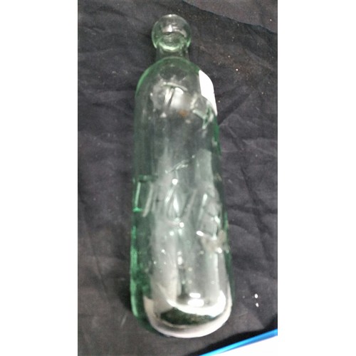 96 - Two 19th Century / early 20th Century soda bottles [no damage] each approx 9 inc... 