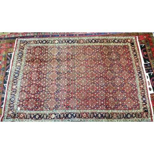 101 - A handmade Iranian 100% pure wool carpet with good pile. All over pattern – semi old... 