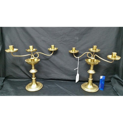 Early 20th Century Brass Candelabra