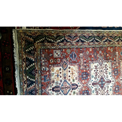 221 - A semi old handmade Iranian Carpet pure 100% wool full pile Size 175cm x 118cm Condition excellent O... 