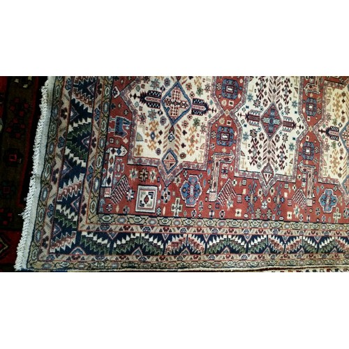 221 - A semi old handmade Iranian Carpet pure 100% wool full pile Size 175cm x 118cm Condition excellent O... 