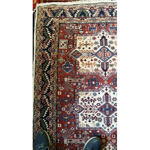 221 - A semi old handmade Iranian Carpet pure 100% wool full pile Size 175cm x 118cm Condition excellent O... 