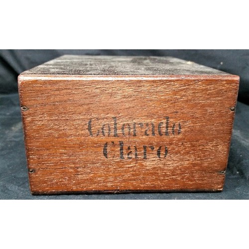 237 - A late 19th Century mahogany box 7 inches wide x 5 inches deep x 3 inches high. Possibly an old ciga... 