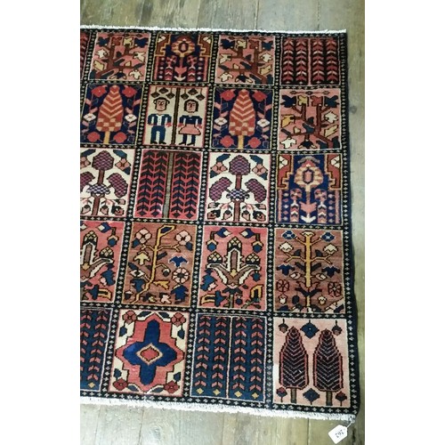 262 - A handmade Iranian semi old 100% pure wool carpet. All over design. Full pile Fully washed Excellent... 