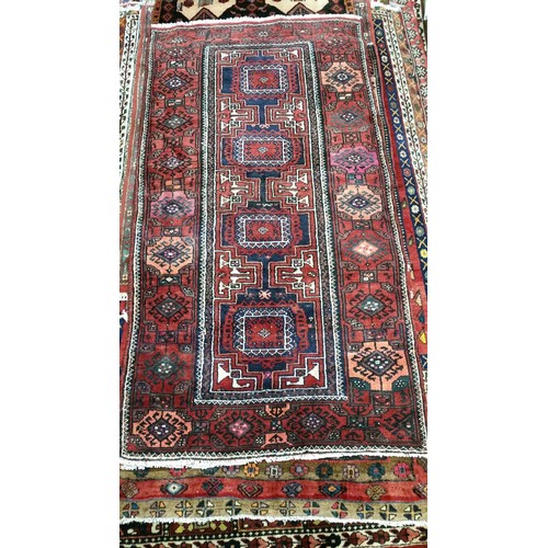 263 - A handmade Iranian semi old 100% pure wool carpet all over pattern full pile fully washed Size 213cm... 