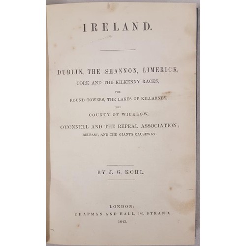 25 - Pre-famine tour book in modern leather binding. Ireland. Dublin, the Shannon, Limerick, Cork and Kil... 
