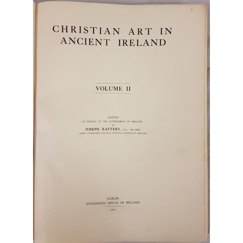 28 - Christian Art in Ireland, Vol 11, D. SO 1941, elephant folio, ½ leather. The much sought afte... 