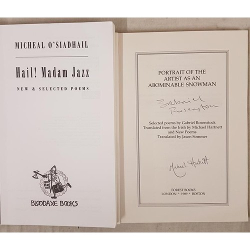 63 - Signed by Michael Hartnett and Gabriel Rosenstock, Portrait of the Artist as an Abominable Snowman, ... 
