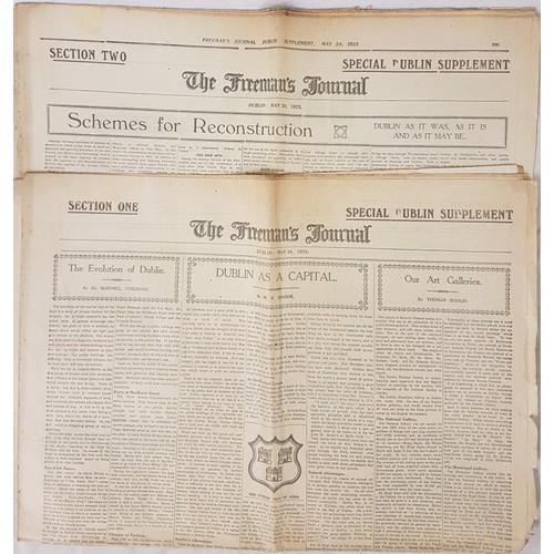 83 - Dublin:  Supplement on Dublin published in two sections by The Freeman’s Journal, May 24,... 