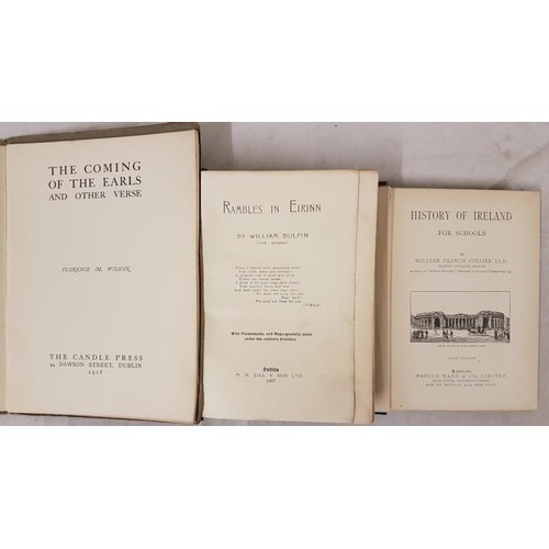 93 - William Bulfin. Rambles in Ireland 1907. 1st Maps & plates and W.F. Collier. History of Ire... 