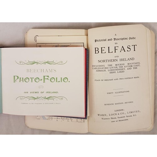 104 - Pictorial Ireland with 144 illustrations. Photo album c. 1900; and Ward Lock-Belfast. C. 1950 with m... 