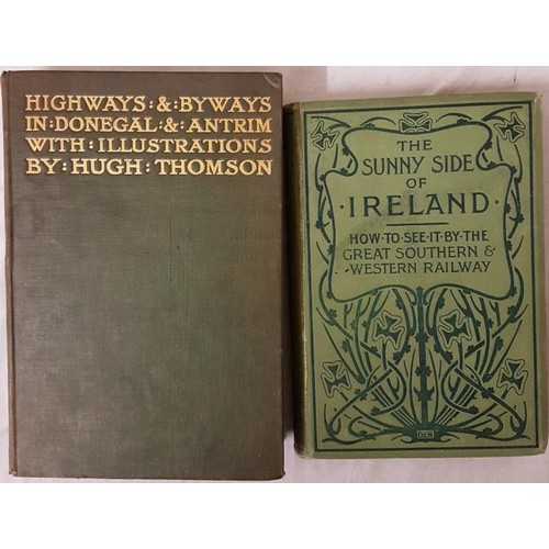 122 - The Sunny Side of Ireland…GSWR. D nd. Embossed green cover small 8vo with photos and maps som... 