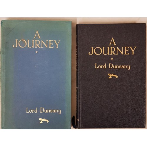 124 - Lord Dunsany. A Journey. Limited edition numbered 193 (250) initialled by Dunsany. Original gilt clo... 