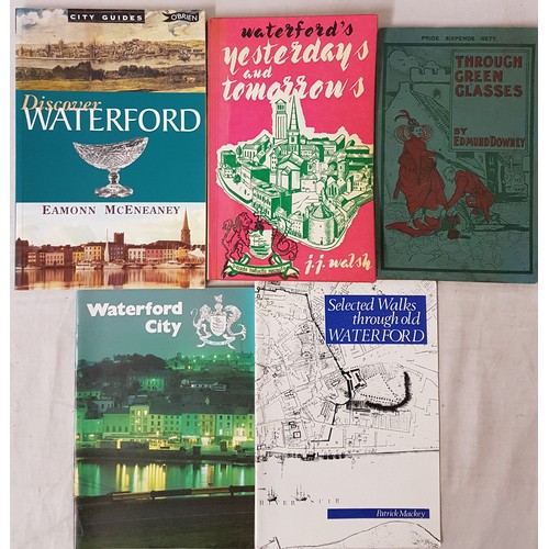 126 - Waterford city: Through Green Glasses, Edmund Downey printed at the Waterford News, card pictorial c... 