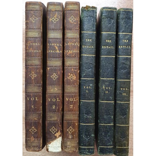 140 - James Fenimore Cooper Lionel Lincoln; or The Leaguer of Boston, London 1825. Three vols. Half calf. ... 