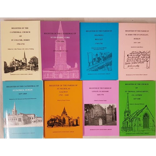 622 - Parish Registers: 8 volumes covering Cork, Dublin, Belfast, Galway, Darry, etc