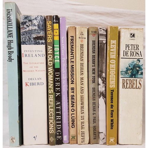 647 - Inishkillane, Hugh Brody and ten paperbacks on Irish history literature and biography. (11)