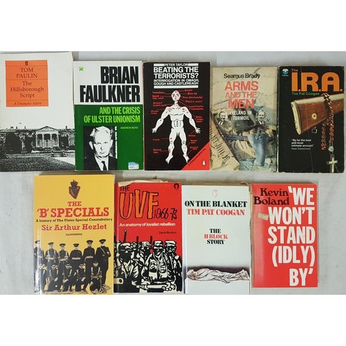 659 - On The Blanket by Tim Pat Coogan and eight paperbacks on The Troubles in Northern Ireland (9)... 