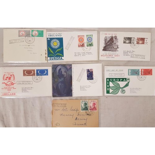688 - Robert Emmet First Day Cover 21-09-'53 and Six Irish First Day Covers from the Sixties (7)