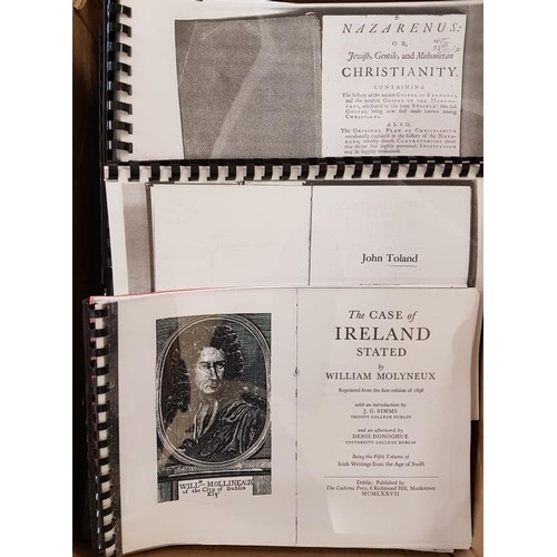 699 - Thomas Duddy 'History of Irish Thought and Philosophy'. 30 photocopies of rare philosophy books by I... 