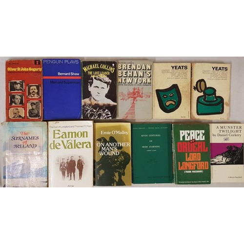 707 - Ernie O'Malley, On Another Man's Wound and eleven paperbacks on Irish history biography and literatu... 