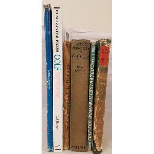 709 - Lot of golf books, some interesting titles all hardbacks except one E.P. Leigh-Bennett  Some Fr... 