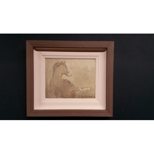279 - Con Campbell Oil on board “ Foal at rest “ Framed Size 15.5 inches x 13.5 inches