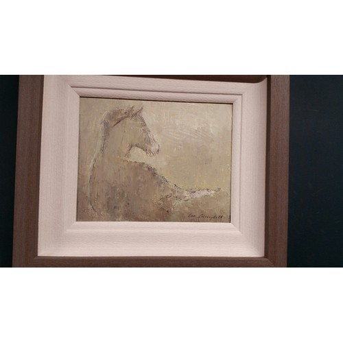279 - Con Campbell Oil on board “ Foal at rest “ Framed Size 15.5 inches x 13.5 inches