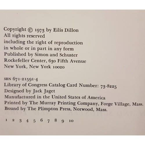 41 - Across the Bitter Sea by Eilís Dillon, 1st edit. Hardback. Dedicated by author 