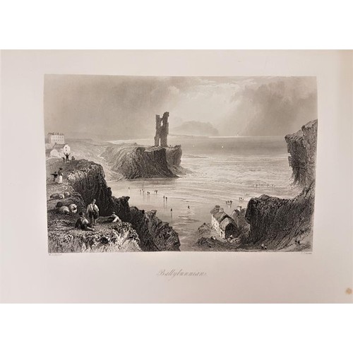 53 - W.H. Bartlett The Scenery and Antiquities of Ireland. C. 1835. Two volumes. Map & 119 steel engr... 