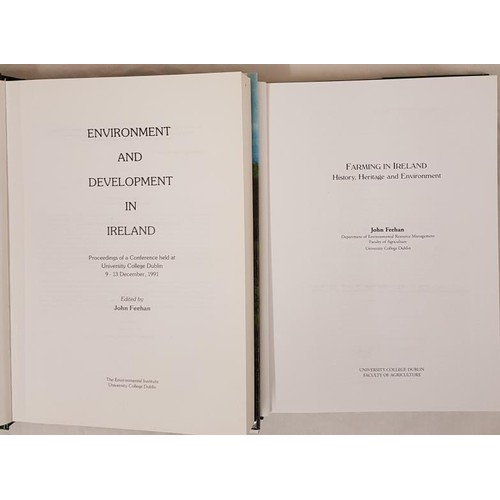 54 - John Feehan Environment and Development in Ireland, Dublin 1992, 620 pages, folio dj, mint. Farming ... 
