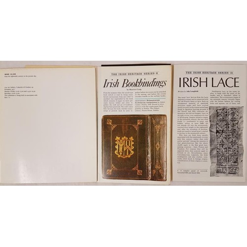 88 - Irish Glass from 18th Century catalogue; and M. Craig  Irish Bookbindings, 1976;  and Ada Longfield ... 