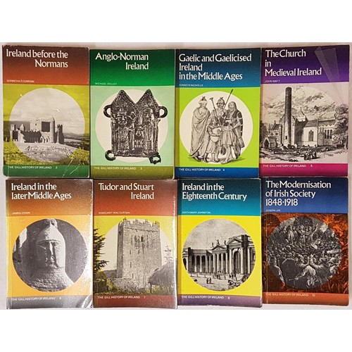 96 - The Gill History of Ireland, 1970's No 2, 3, 4, 5, 6, 7, 10, card covers all vg still an outstanding... 