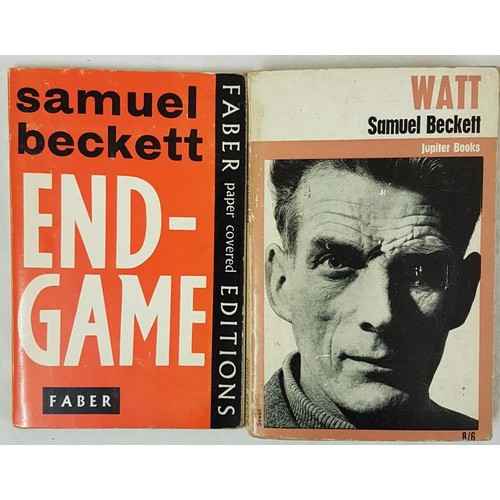 134 - Samuel Beckett. End-Game. 1965 and S. Beckett. Watt. 1963. First London edit. News clippings inserte... 