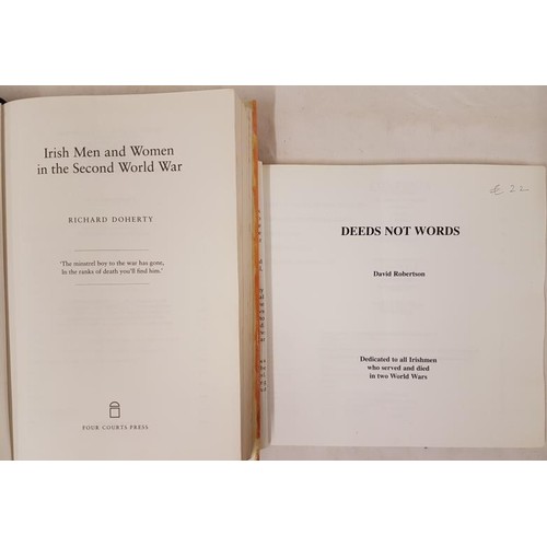 159 - Richard Doherty  Irish Men and Women in the Second World War. Hardcover 1999. Pages 319, 8vo. Illust... 