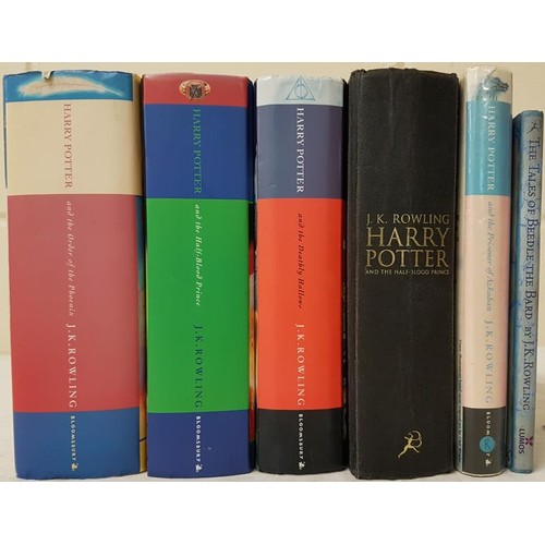 181 - J. K. Rowling hardback first editions - Harry Potter x 5;  and The Tales of Beedle the Bard (6)... 