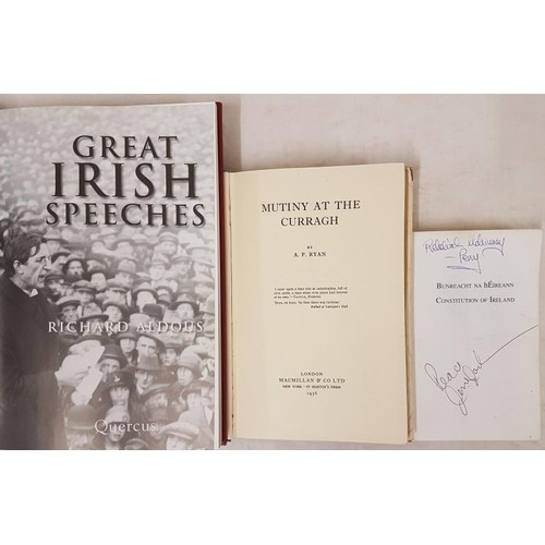 201 - Mutiny at the Curragh, A.P. Ryan, First Edition, First Printing, 1956, Macmillan, Hardback in Dustja... 