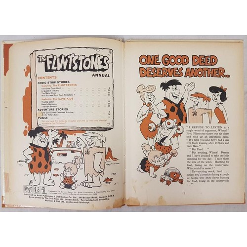 225 - Hanna-Barbera's The Flinstones Annual 1968. Hardcover. Pages 61 quarto. Illustrated colour. In illus... 