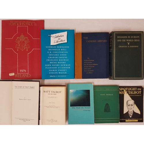 259 - Matt Talbot, bios by Carroll and Purcell; CTS booklet by O’Connor. The Catholic Keepsake, Newman et;... 