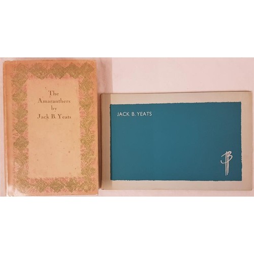 263 - Jack B. Yeats. The Amaranthers. 1936. 1st edit and Jack B. Yeats catalogue – re exhibition at Waddin... 