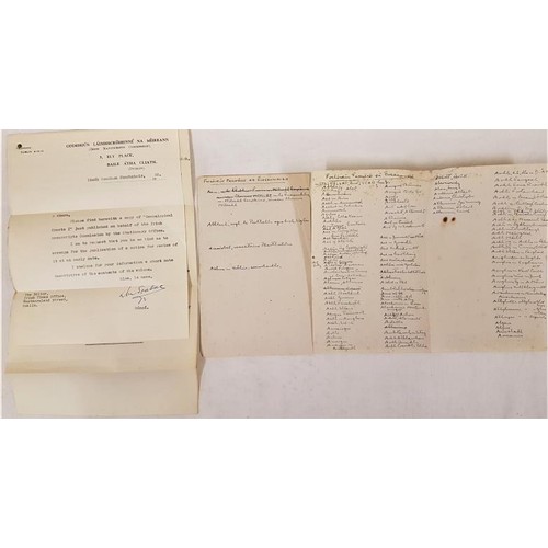 286 - O'Raithbheartaigh, Genealogical Tracts 1, IMC, 1932. Large 8vo, bookplate; letter from IMC signed by... 